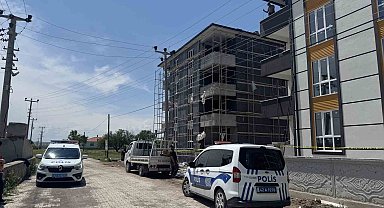 Konya'da elektrik akımına kapılan işçi 4'üncü kattan düştü