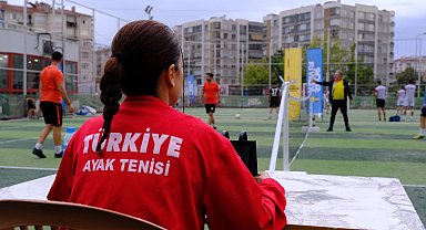 Konya'da ayak tenisi hazırlığı