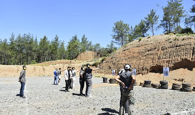 Köyceğiz'de Güvenlik Bölümü öğrencilerinden atışlarda tam isabet