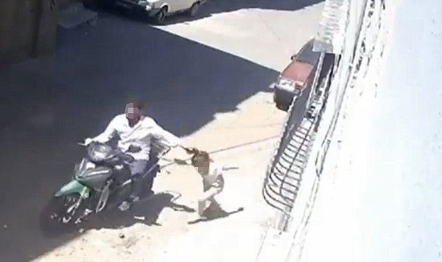 Küçük kızını darbedip motosikletle sürükleyen baba tutuklandı