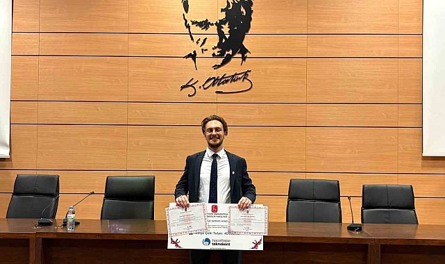 Kuşadalı genç bilim insanı ödülün sahibi oldu
