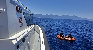 Kuşadası açıklarında 2 düzensiz göçmen yakalandı