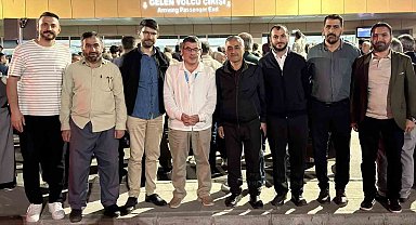 Kutsal topraklardan dönen hacılar Van'da coşkuyla karşılandı