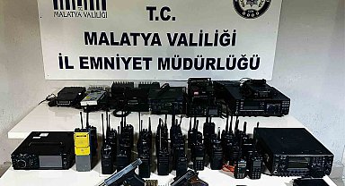 Malatya'da emniyet frekanslarını dinleyen 6 şüpheliye operasyon