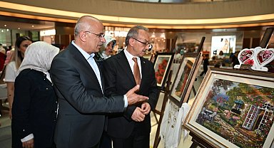 Malatya'da kadın ve engelli kursiyerlerden el emeği sergisi