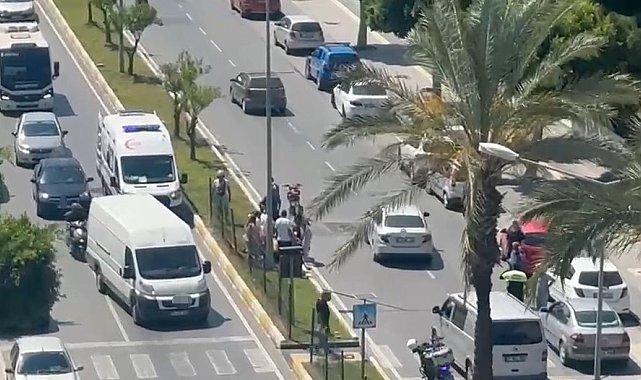 Manavgat'ta otomobil ile motosiklet çarpıştı: 1 yaralı