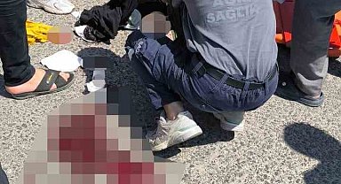 Mardin'de motosikletten düşen kadın ağır yaralandı