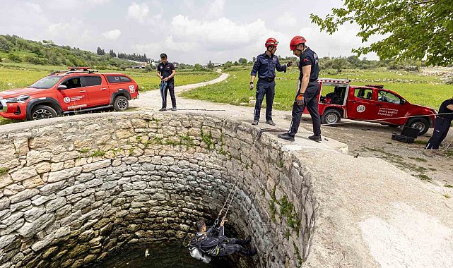 Mersin itfaiyesinden boğulma vakalarına karşı tatbikat