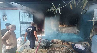 Mersin'de evde çıkan yangın korkuttu