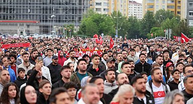 Milli heyecan Talas'ta yürekleri ısıttı