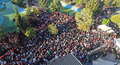 Milli maç heyecanı Edirne'de yaşandı
