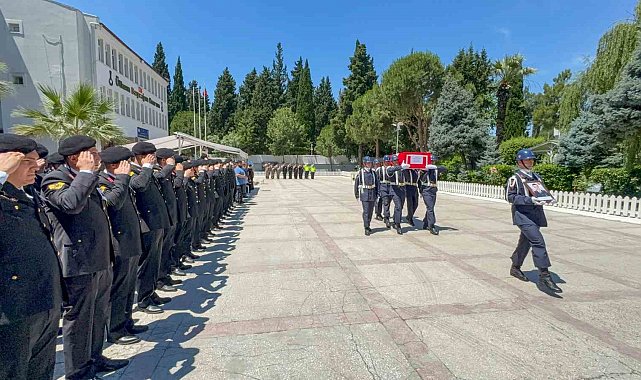 Motosiklet kazasında hayatını kaybeden jandarma personeline son görev