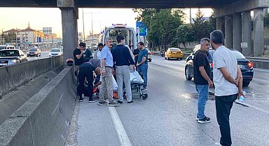Motosiklet otomobile çarptı: Sürücü ağır yaralandı