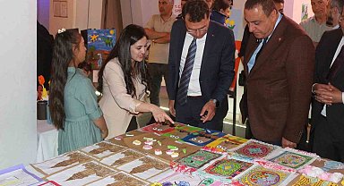 Narman'da en özel sergi açıldı