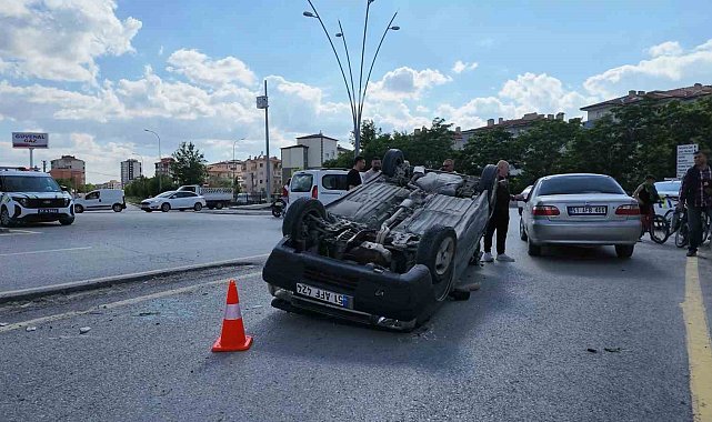 Niğde'de otomobil takla attı: 1 yaralı