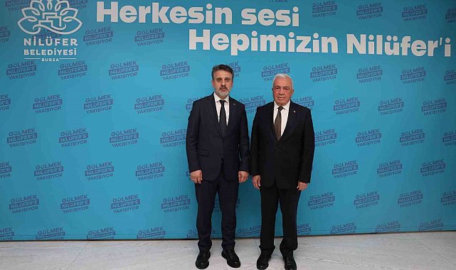 Nilüfer Belediye Başkanı Özdemir, Bursa Büyükşehir Belediye Başkan Vekili Biba'yı ağırladı