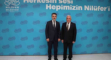 Nilüfer Belediye Başkanı Özdemir, Bursa Büyükşehir Belediye Başkan Vekili Biba'yı ağırladı