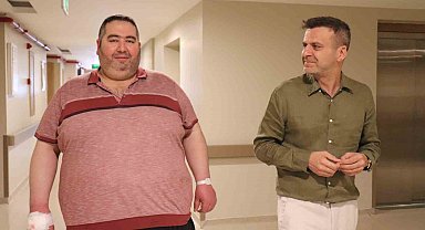 Obeziteyle mücadele eden hasta sağlığına kavuşmak için Kahramanmaraş'tan Denizli'ye geldi