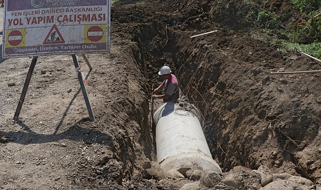 Ordu Büyükşehir, Fatsa'nın altyapısını güçlendiriyor