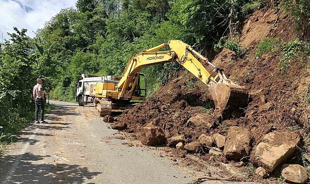 Ordu'da heyelan nedeniyle ulaşıma kapanan 236 mahalle yolu açıldı