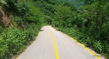 Ordu'da 38 kilometrelik yol ağında çizgi çalışması tamamlandı