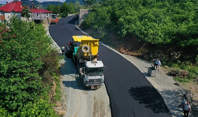 Ordu'da kırsal ulaşım yatırımları devam ediyor