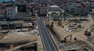 Ordu'da Millet Düzü'nde ilk asfalt serildi