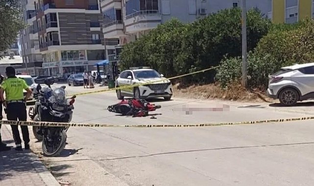 Otomobil ile çarpışan motosikletin genç sürücüsü hayatını kaybetti