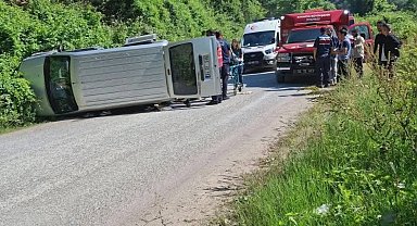 Otomobil kanala düştü: 1 yaralı