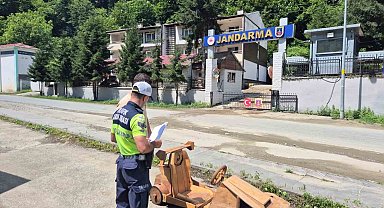 Saatte 70 kilometreyi aşan ahşap araca el konuldu