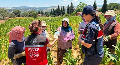 Salihli Jandarma, tütün tarlasında KADES'i anlattı