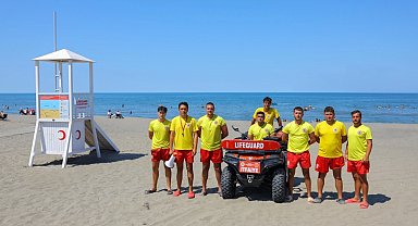 Samsun'da rip akıntısına dikkat çeken nefes kesen tatbikat