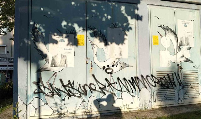 Sanatla güzelleştirilen trafolar vandalların hedefi oldu