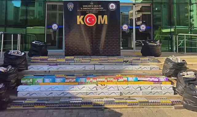 Şanlıurfa'da kaçak sigara operasyonu: 1 tutuklama