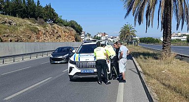 Sara nöbeti geçiren sürücünün ehliyetine el konuldu