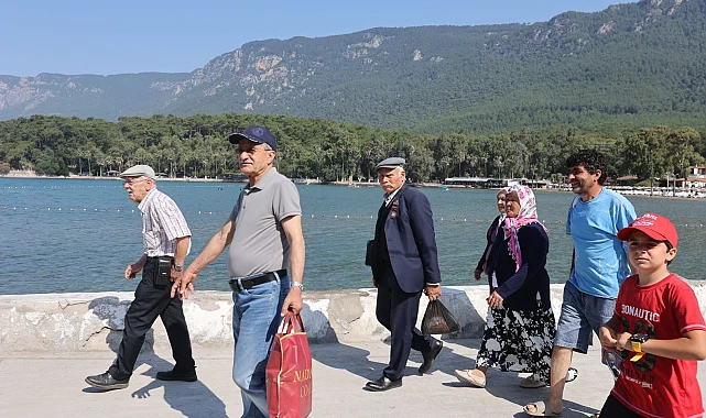 Şehit aileleri ve gaziler Muğla'nın doğal güzelliklerinde buluştu