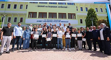 Selçuklu Sanat ve Tasarım Atölyesi'nde yıl sonu sergisi ile dönem tamamlandı