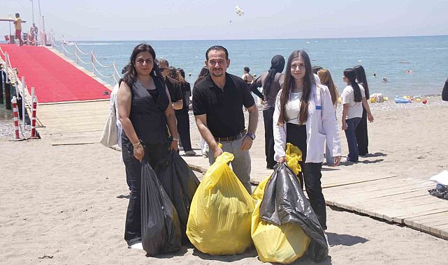 Serik'te sahil temizliği gerçekleştirildi