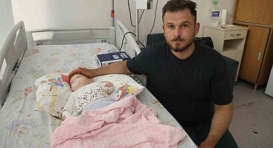 Serum çıkarma işlemi esnasında sargıyla birlikte bebeğin parmağı kesildi