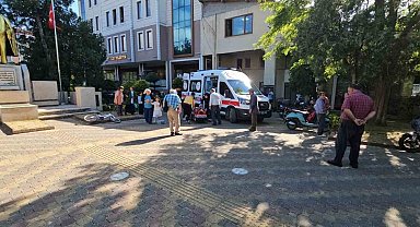 Sıcak havada fenalaşan şahıs, hastaneye kaldırıldı