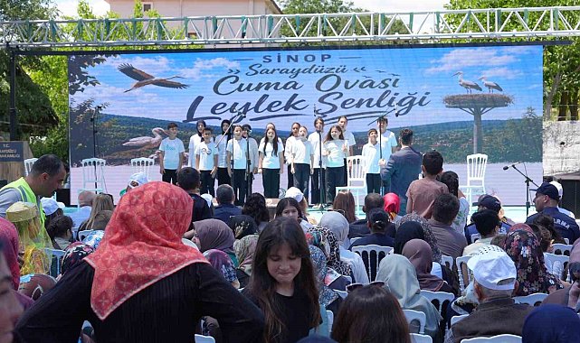 Sinop'ta Leylek Şenliği: Yavrular halkalandı