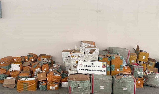 Şırnak'ta dev kaçakçılık operasyonu: 77 milyon liralık kaçak ürün ele geçirildi