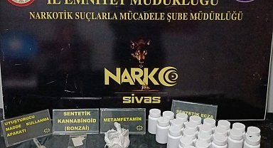 Sivas'ta uyuşturucu operasyonu: 2 kişi tutuklandı, bol miktarda uyuşturucu madde ele geçirildi