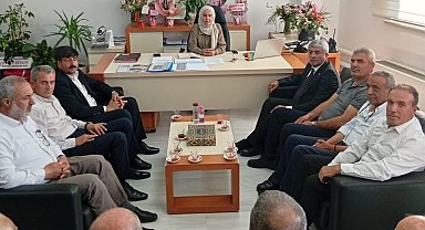 Taşımacı esnafından Ulaşım Daire Başkanı Yel'e hayırlı olsun ziyareti