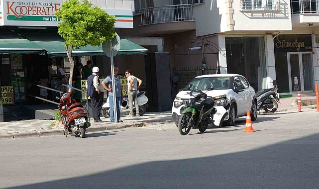 Tavşanlı'da otomobil ile motosiklet çarpıştı: 1 yaralı