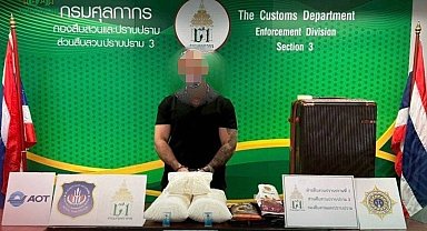 Tayland'da 12 kilo uyuşturucuyla yakalanan Türk gözaltına alındı