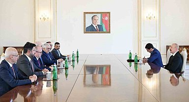 TBMM Başkanı Kurtulmuş, Azerbaycan Cumhurbaşkanı Aliyev tarafından kabul edildi