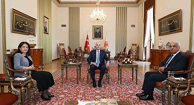TBMM Başkanı Kurtulmuş, DEM Parti İmralı heyetini kabul etti