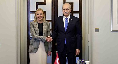 TBMM Başkanı Kurtulmuş, Finlandiya Dışişleri Bakanı Valtonen ile görüştü