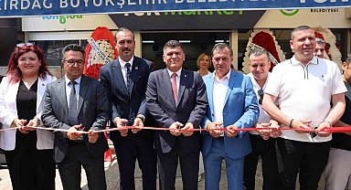 Tek market Muratlı'da hizmete açıldı